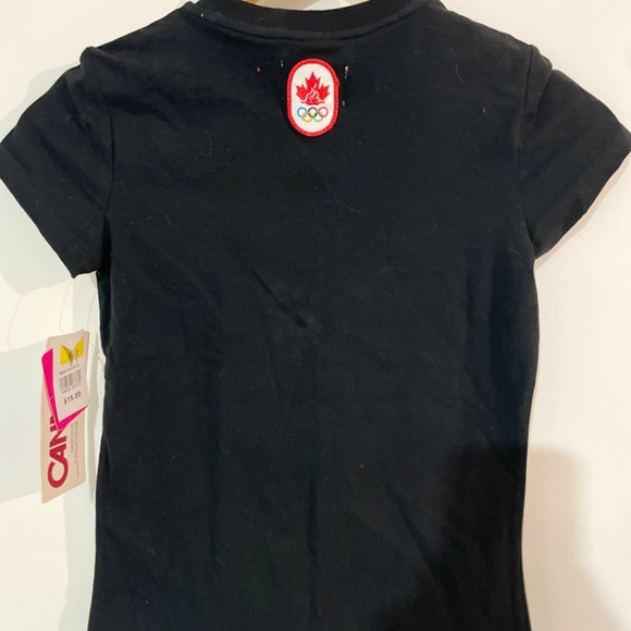 New girl’s Canada Olympic black t-shirt - Picture 3 of 4